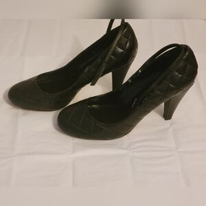 Aldo Black Quilted Heels